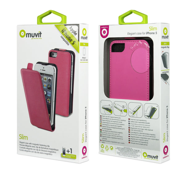 Muvit Slim Case Roze voor Apple iPhone 5/5S
