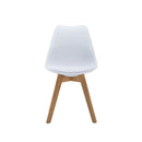 Kangaro Stoel Brekka Wit 4 Stuks