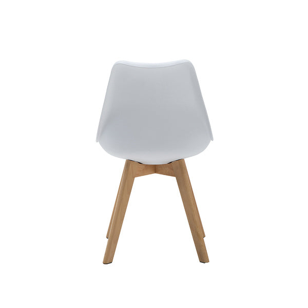 Kangaro Stoel Brekka Wit 4 Stuks