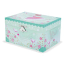 Ulysse Sieradendoos met Muziek en Ballerina Vogel Groen