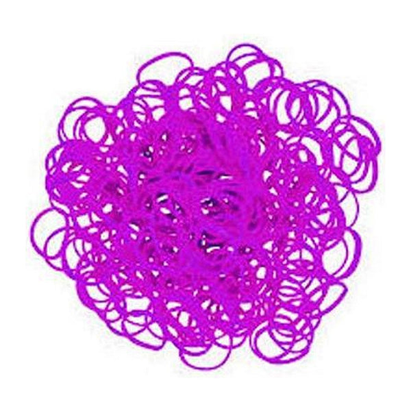 Rainbow Loom 300 Stuks + 12 Clips Neon Paars