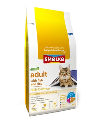 Smolke Cat Adult Fish / Rice 4 KG