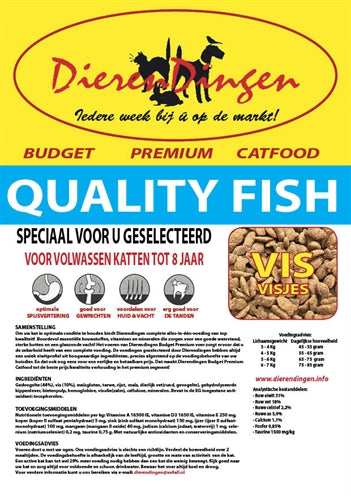 Budget Premium Catfood Quality Fish 15 KG