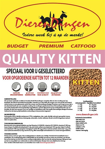 Budget Premium Catfood Quality Kitten 15 KG