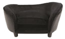 Enchanted Hondenmand Sofa Ultra Pluche Snuggle Wicker Zwart 68X41X38 CM
