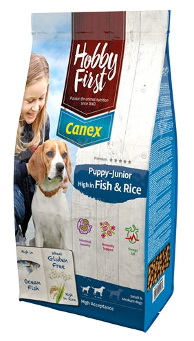 Hobbyfirst Canex Puppy/junior Brocks Rich In Fish & Rice 12 KG