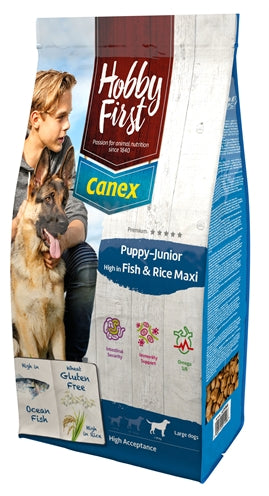 Hobbyfirst Canex Puppy/junior Brocks Rich In Fish & Rice Maxi 12 KG