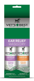 Vets Best Ear Wash & Dry Combo Pack 2X120 ML