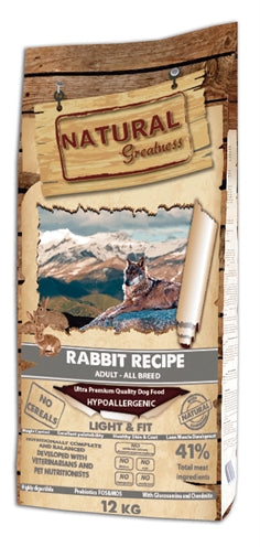 Zzznatural Greatness Rabbit Light & Fit Recipe 12 KG
