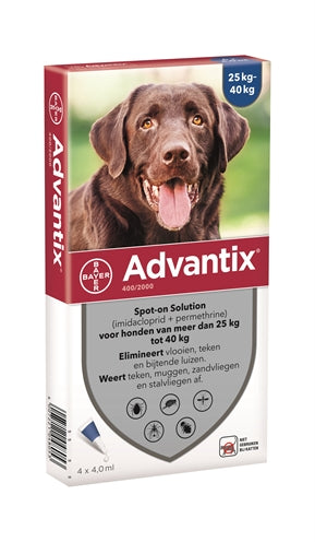 Bayer Advantix Spot On 400/2000 25+ KG - 4 PIP