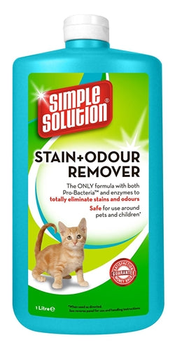 Simple Solution Stain & Odour Vlekverwijderaar Kat Navulling 1 LTR