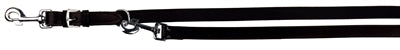 Trixie Hondenriem Politielijn Active Leer Zwart 250X2,2 CM