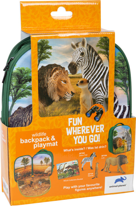Animal Planet 3D Rugzak Speelset - Savannah Wilde dieren