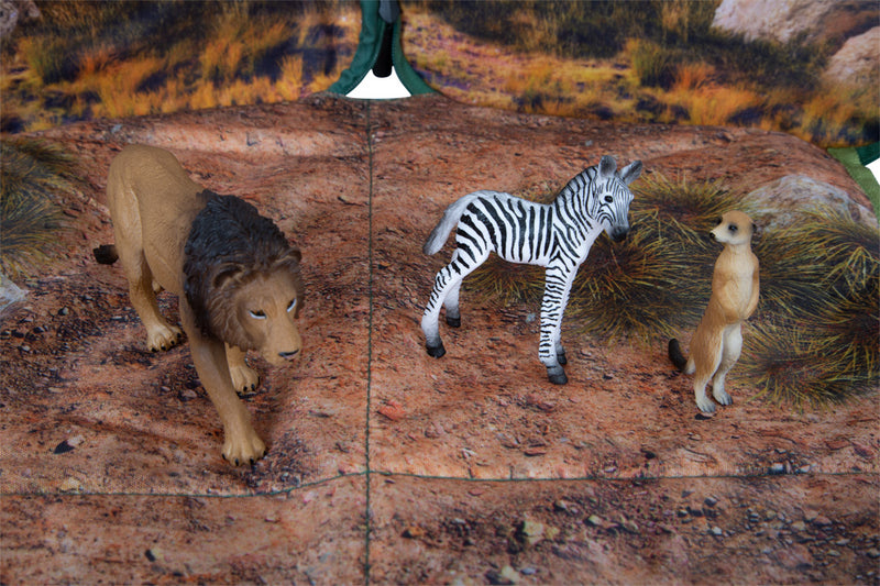 Animal Planet 3D Rugzak Speelset - Savannah Wilde dieren