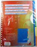 Tabbladen plastic 5 tabs gekl. 23-rings