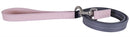 Rosewood Hondenriem Leer Babyroze / Donkergrijs 100X2 CM