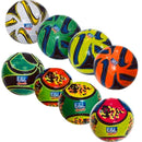 10 kunstlederen voetbal 14cm, opgeblazen