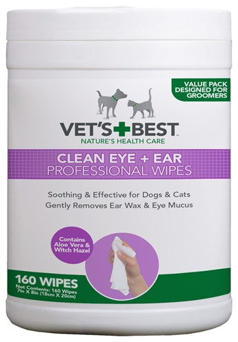 Vets Best Clean Ear / Eye Wipes Hond 160 ST