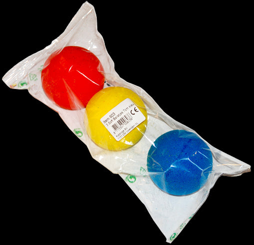 Softballen 3 Stuks Rood/Geel/Blauw