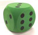 Foam dobbelsteen groen 16cm.