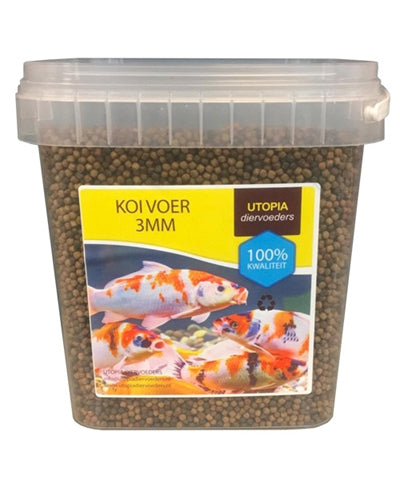 Koi Voer 3 MM 1 KG 2,5 LTR