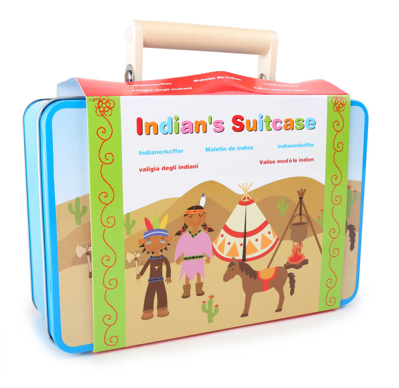 Koffer indianen set
