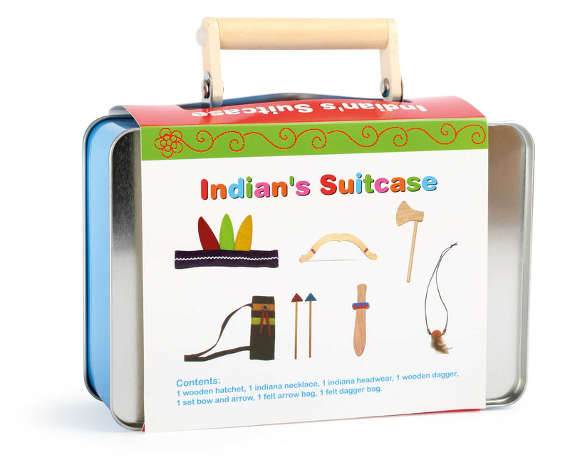 Koffer indianen set