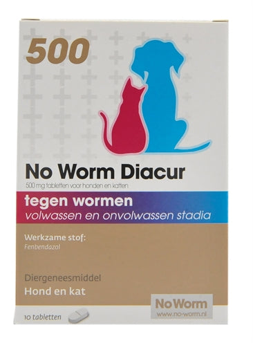 No Worm Diacur 500 MG 10 TBL
