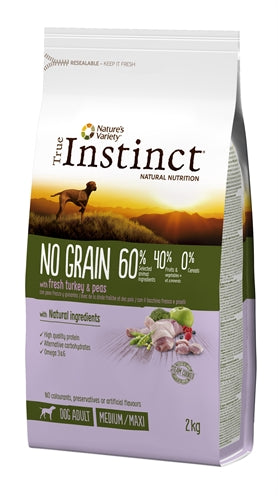 True Instinct No Grain Medium Adult Turkey 2 KG