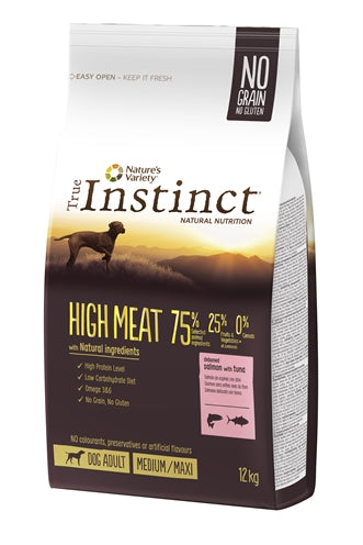 True Instinct High Meat Medium Adult Salmon / Tuna 12 KG