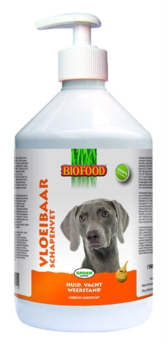 Biofood Vloeibaar Schapenvet Met Zalmolie 500 ML