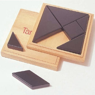 Tangram blank hout in doos 13x13cm340742
