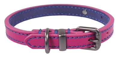 Zzzjoules Halsband Hond Leer Roze 25,5-35,5X1,5 CM