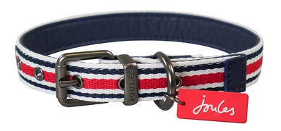 Zzzjoules Halsband Hond Coastal Gestreept Rood 45,5-56X3,8 CM