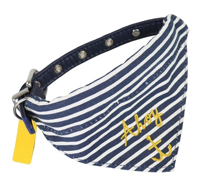 Zzzjoules Halsband Hond Coastal Nautical Met Halsdoek 25,5-35,5X1,5 CM