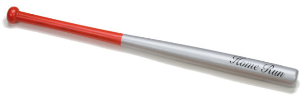 Honkball bat 28 inch rood/zilver 703006