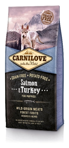 Carnilove Salmon / Turkey Puppies 12 KG