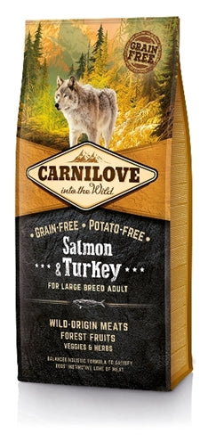 Carnilove Salmon / Turkey Adult Large Breed 12 KG