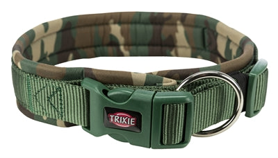 Trixie Halsband Hond Premium Neopreen Camouflage Groen 49-55X2,5 CM