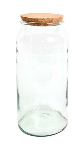 Zzzterrarium Fles Half Open Met Kurk 18,5X18,5X41,5 CM