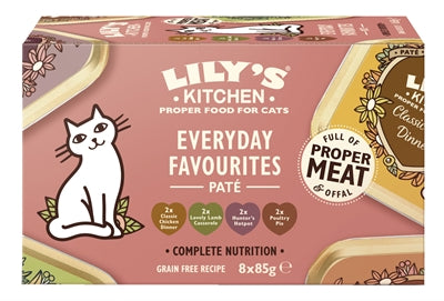 Lily's Kitchen Cat Everyday Favourites Multipack 8X85 GR