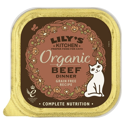 Lily's Kitchen Cat Organic Beef Pate 19X85 GR