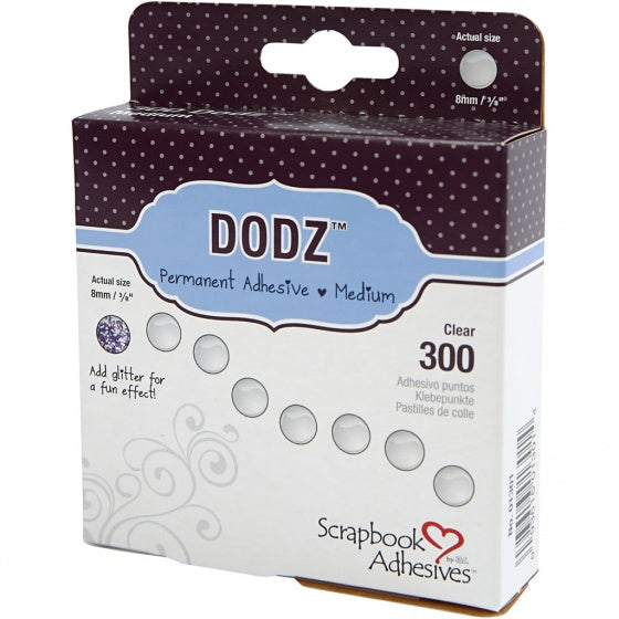zelfklevende stippen Dodz 8 mm transparant