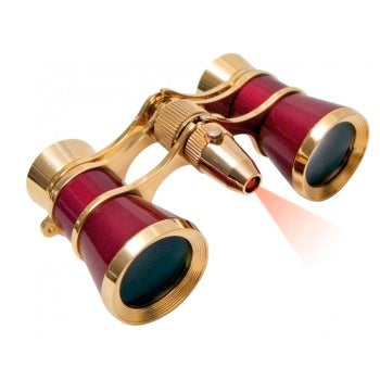 Braun Photo Technik Verrekijker Opera Met LED 3x25 Goud/Burgundy