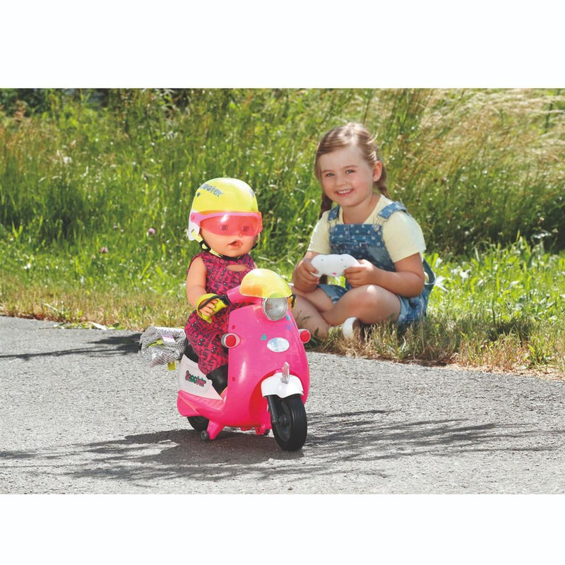 Baby Born City Glam RC Scooter + Stickers + Licht