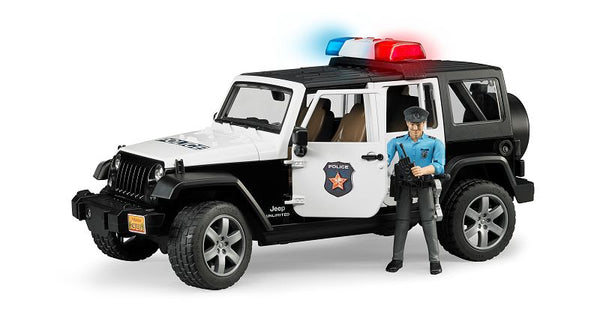 Bruder 02526 Wrangler Politiejeep + Licht en Geluid 1:16