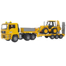 Bruder Man Dieplader met Baggeraar