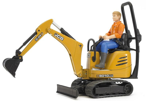 Bruder Bworld JCB Micrograafmachine 8010 CTS met Pop