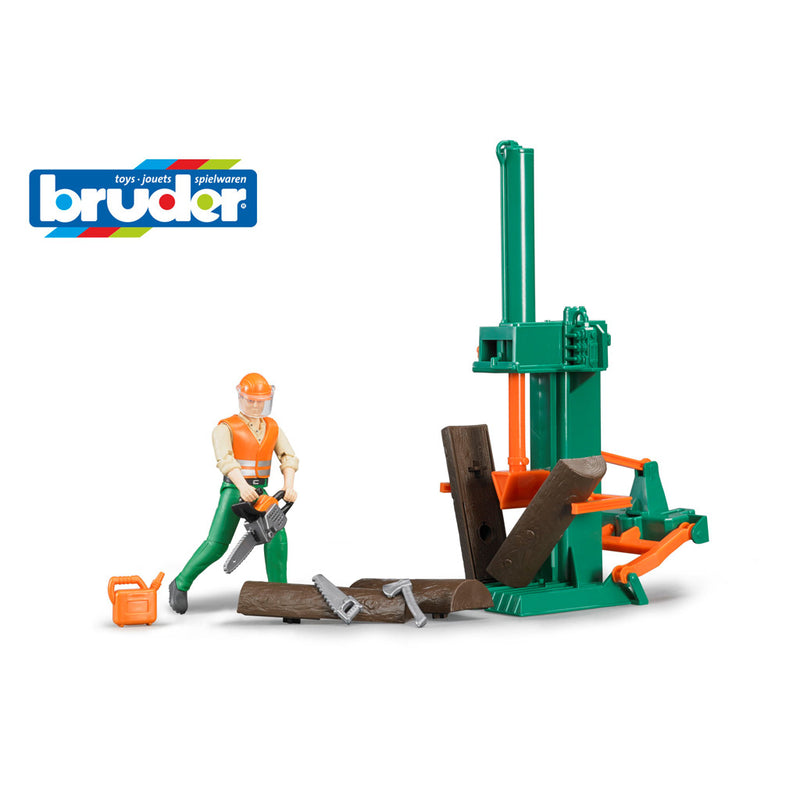 Bruder 62650 Boomkliever met Figuur en Boomstammen + Accessoires