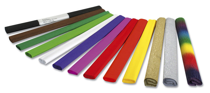 Folia FO-822120 Crepepapier 50cmx2,5m Krimp à 10 Vouw Lichtblauw